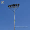 25m 30m Type Q235/SS400 Galvanized High Mast Pole